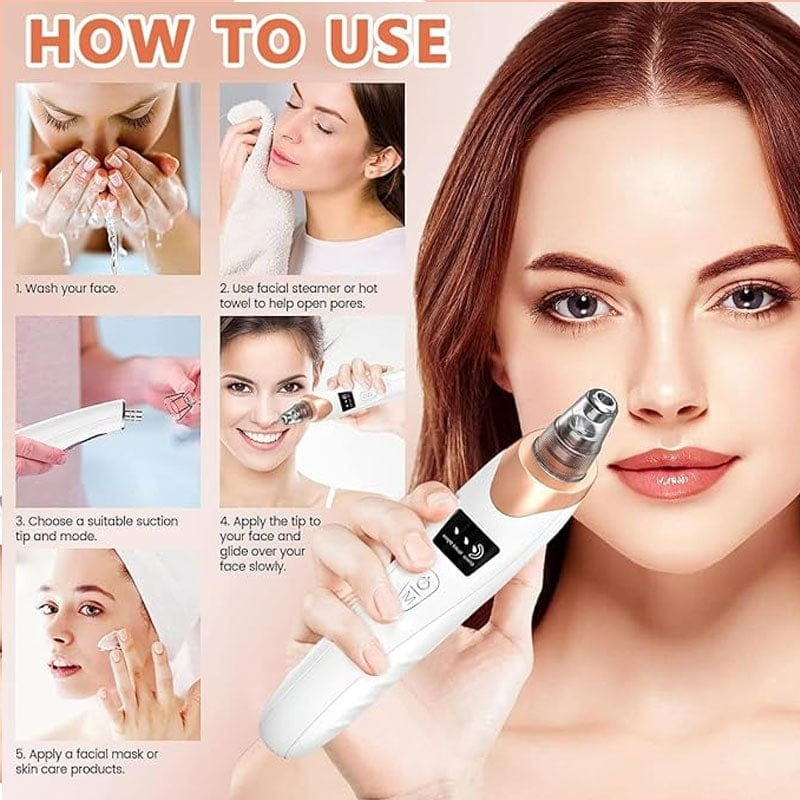 Digital Blackhead Remover Vacuum – Electric Pore Cleaner