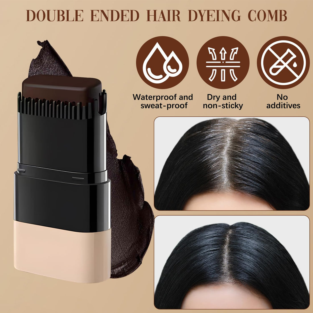 Quick Touch-Up Hair Color Comb – Stay Fresh All Day